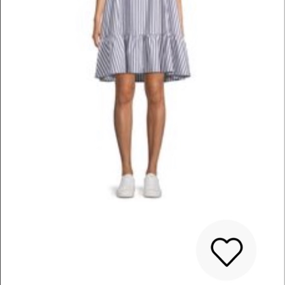 ATM Cotton Poplin Stripe Tent Dress - Picture 4 of 7